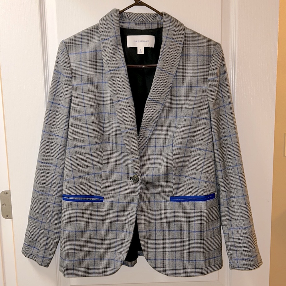Popsugar Plaid Blazer